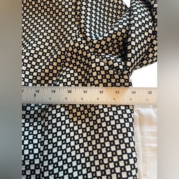 Jones Studio Separates Woman 20W Blazer Geometric Print Open Zippered Pockets - Picture 5 of 11